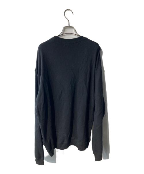 cornier（コルニエ）Cornier (コルニエ) SILK/COTTON LOOPBACK FLEECE SWEAT SHIRTS ブラック サイズ:Lの古着・服飾アイテム