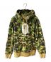 A BATHING APE（アベイシングエイプ）の古着「CAMO BY APE PULLOVER HOODIE パーカー」｜グリーン×ベージュ