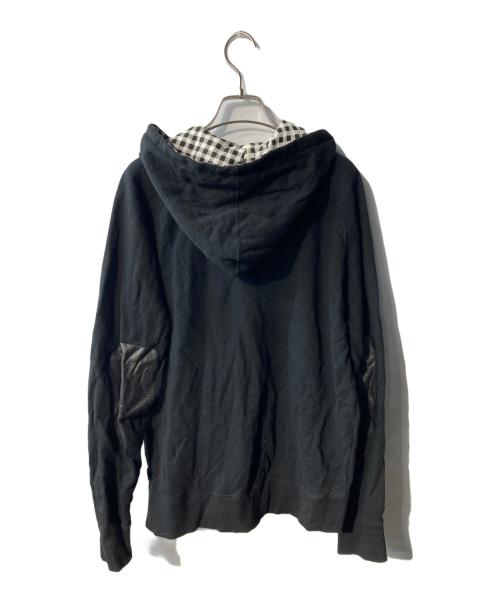 stussy（ステューシー）stussy (ステューシー) エルボーパッチジップパーカー ブラック サイズ:Sの古着・服飾アイテム