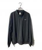 NIKEナイキ）の古着「SOLO SWOOSH WINDSHIRT/ソロ スウッシュ ウィンド L/S シャツ」｜ブラック
