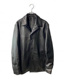 nano・universe（ナノ・ユニバース）の古着「LB.03 WONDER LIGHT LEATHER カーコート」｜ブラック