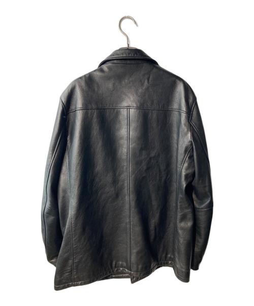 nano・universe（ナノ・ユニバース）nano・universe (ナノ・ユニバース) LB.03 WONDER LIGHT LEATHER カーコート ブラック サイズ:Lの古着・服飾アイテム