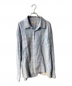 KITHキス）の古着「PATCHWORK JAYDIN SHIRT」｜ブルー