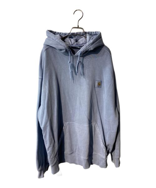 Carhartt WIP（カーハート ワーク イン プログレス）CARHARTT WIP (カーハート ワーク イン プログレス) HOODED NELSON SWEATSHIRT  パーカー ブルー サイズ:XLの古着・服飾アイテム