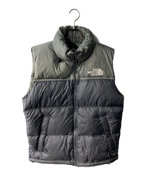 THE NORTH FACE（ザ ノース フェイス）THE NORTH FACE (ザ ノース フェイス) Nuptse Vest ダウンベスト グレー×ブラック サイズ:Sの古着・服飾アイテム