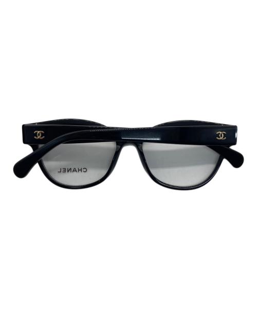 CHANEL（シャネル）CHANEL (シャネル) バタフライ シェイプ オプティカル ブラック サイズ:SIZE 51□16-140の古着・服飾アイテム