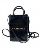 BALENCIAGAバレンシアガ）の古着「SHOPPING PHONE HOLDER ショルダーポーチ」｜ブラック