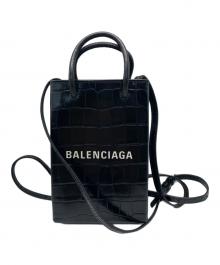 BALENCIAGA（バレンシアガ）の古着「SHOPPING PHONE HOLDER ショルダーポーチ」｜ブラック