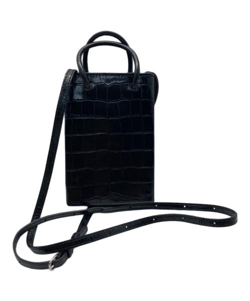 BALENCIAGA（バレンシアガ）BALENCIAGA (バレンシアガ) SHOPPING PHONE HOLDER ショルダーポーチ ブラックの古着・服飾アイテム