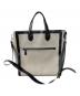 BURBERRY (バーバリー) ホースフェリープリント キャンバス 2WAYトートバッグ ブラック×グレー：37000円