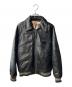AVIREX（アヴィレックス）の古着「LIGHT SIGNATURE VARSITY JACKET」｜ブラック
