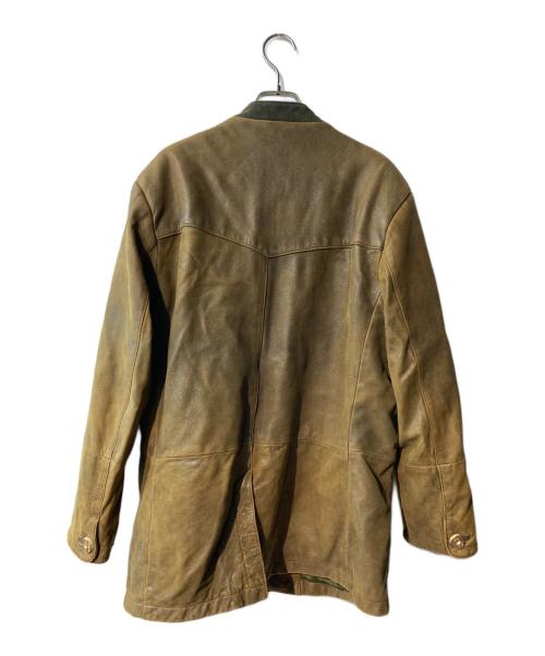 USED（ユーズド）USED (ユーズド) レザージャケット ベージュ サイズ:50の古着・服飾アイテム