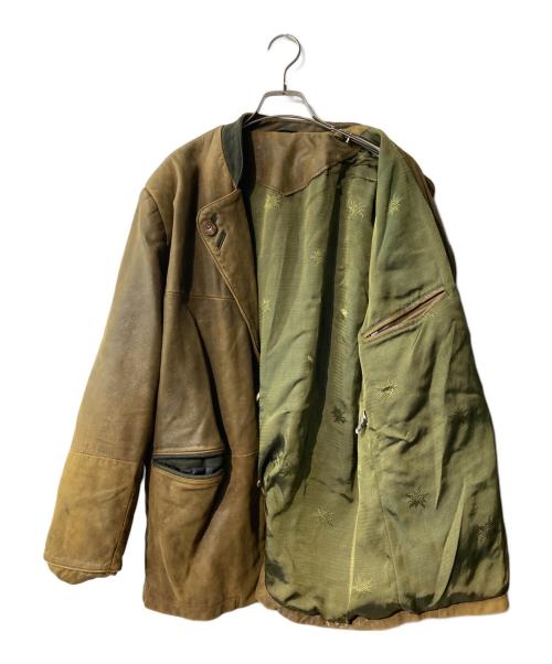USED（ユーズド）USED (ユーズド) レザージャケット ベージュ サイズ:50の古着・服飾アイテム