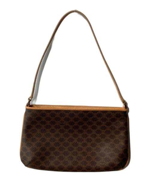 CELINE（セリーヌ）CELINE (セリーヌ) マカダム柄  ワンハンドルバッグ ブラウンの古着・服飾アイテム