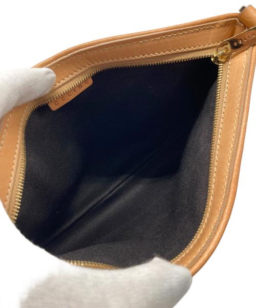 CELINE（セリーヌ）CELINE (セリーヌ) マカダム柄  ワンハンドルバッグ ブラウンの古着・服飾アイテム