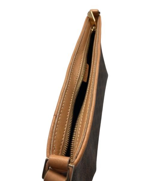 CELINE（セリーヌ）CELINE (セリーヌ) マカダム柄  ワンハンドルバッグ ブラウンの古着・服飾アイテム
