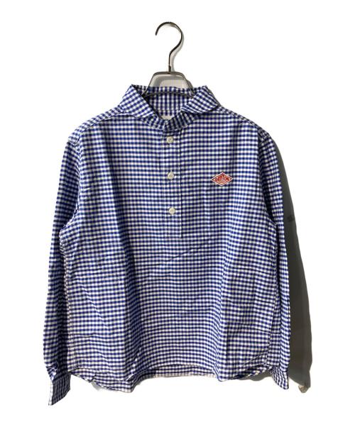 DANTON（ダントン）DANTON (ダントン) 丸襟プルオーバーシャツ ブルー サイズ:36の古着・服飾アイテム