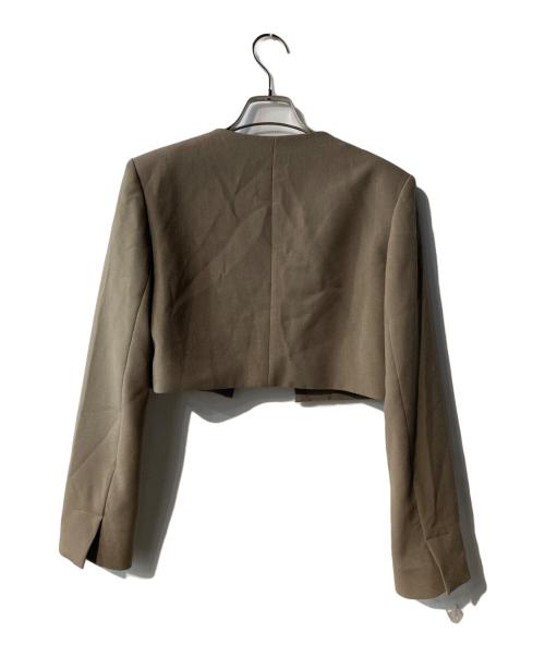 I（アイ）I (アイ) ショートジャケット ベージュ サイズ:表記なしの古着・服飾アイテム