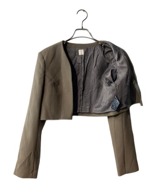 I（アイ）I (アイ) ショートジャケット ベージュ サイズ:表記なしの古着・服飾アイテム