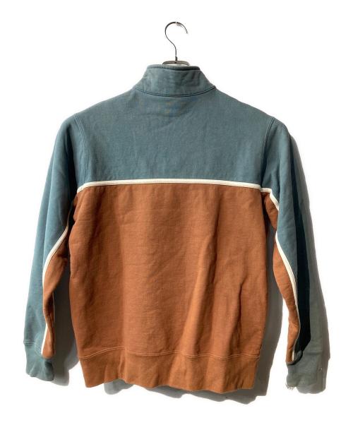 SUPREME（シュプリーム）SUPREME (シュプリーム) 2-Tone Half Zip Sweatshirt スウェット グレー×ブラウン サイズ:Mediumの古着・服飾アイテム