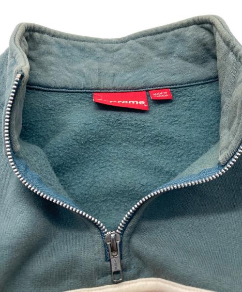 SUPREME（シュプリーム）SUPREME (シュプリーム) 2-Tone Half Zip Sweatshirt スウェット グレー×ブラウン サイズ:Mediumの古着・服飾アイテム