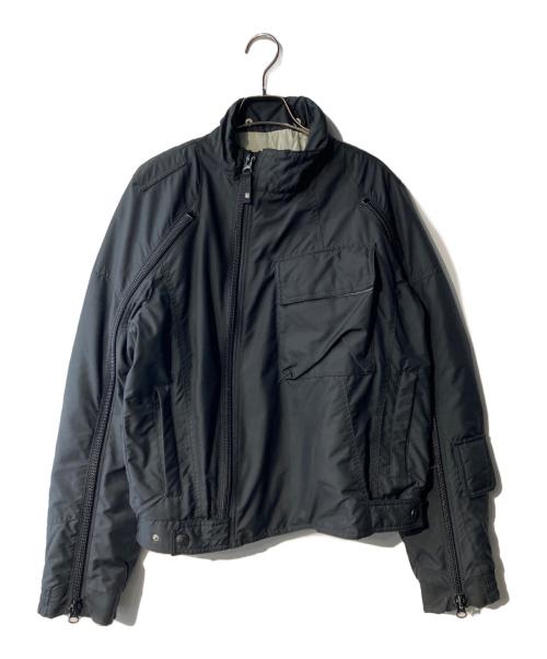 ARMANI JEANS（アルマーニジーンズ）ARMANI JEANS (アルマーニジーンズ) ミリタリージャケット ブラック サイズ: I46の古着・服飾アイテム