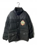 GUCCIグッチ）の古着「パッチ ロゴ 2WAY ダウンジャケット」｜ブラック