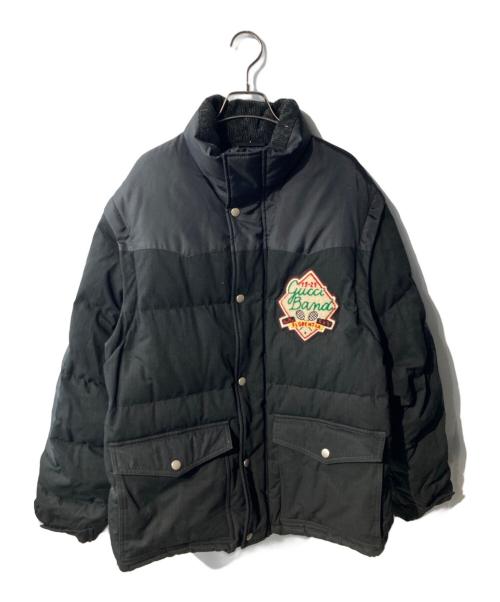 GUCCI（グッチ）GUCCI (グッチ) パッチ ロゴ 2WAY ダウンジャケット ブラック サイズ:46の古着・服飾アイテム