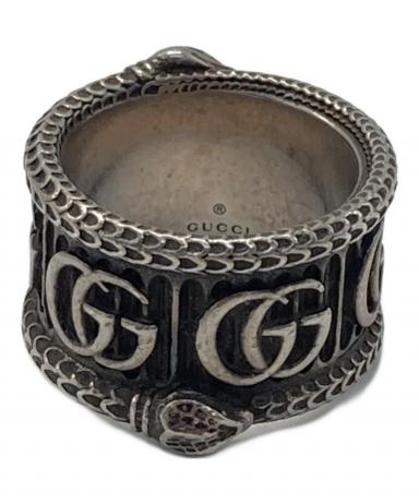 中古・古着通販】GUCCI (グッチ) GGマーモントスネークリング シルバー