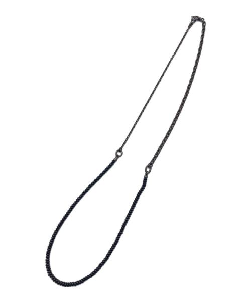 BOTTEGA VENETA（ボッテガベネタ）BOTTEGA VENETA (ボッテガベネタ) 2連ネックレス ブラックの古着・服飾アイテム