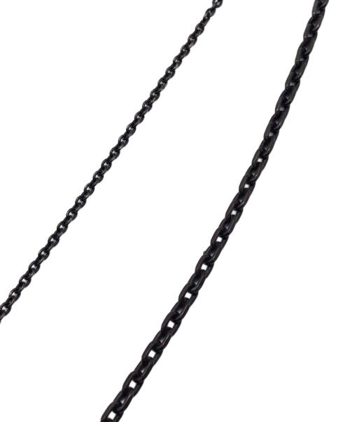 BOTTEGA VENETA（ボッテガベネタ）BOTTEGA VENETA (ボッテガベネタ) 2連ネックレス ブラックの古着・服飾アイテム