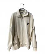 PLAY COMME des GARCONSプレイコムデギャルソン）の古着「ハートロゴトラックジャケット」｜アイボリー
