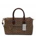 COACH (コーチ) ジョージア サッチェル バッグ・シグネチャー キャンバス ブラウン：20000円