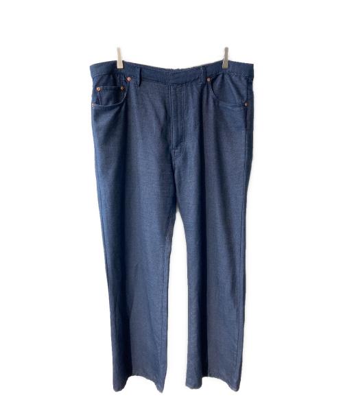 NICENESS（ナイスネス）NICENESS (ナイスネス) N．CLAPTON SEMI-FLARED DENIM EASY PANTS インディゴ サイズ:Lの古着・服飾アイテム