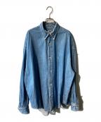H BEAUTY&YOUTHエイチ ビューティー&ユース）の古着「BLUE DENIM BIG SHIRT/シャツ」｜ブルー