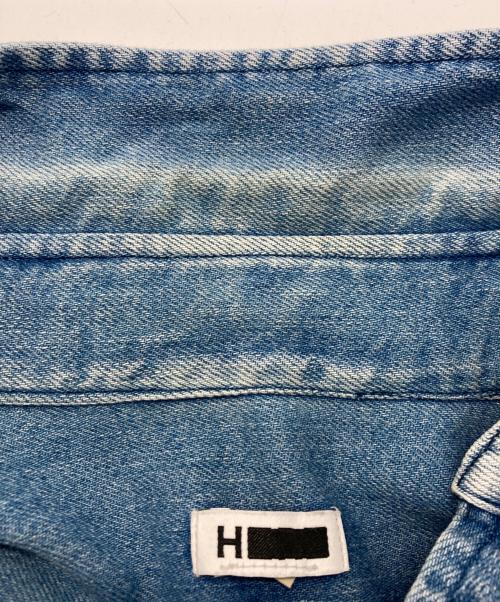 H BEAUTY&YOUTH（エイチ ビューティー&ユース）H BEAUTY&YOUTH (エイチ ビューティー&ユース) BLUE DENIM BIG SHIRT/シャツ ブルー サイズ:Lの古着・服飾アイテム