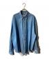 H BEAUTY&YOUTH（エイチ ビューティー&ユース）の古着「BLUE DENIM BIG SHIRT/シャツ」｜ブルー