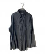 MAATEE&SONSマーティーアンドサンズ）の古着「25SS WESTERN RAYON シャツ」｜ブラック