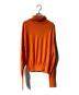 MAATEE&SONS（マーティーアンドサンズ）の古着「WOOSTED TURTLE NECK SWEATER ニット」｜オレンジ