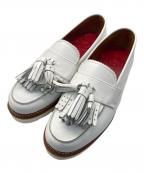 GRENSONグレンソン）の古着「タッセルローファー」｜ホワイト