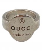 GUCCIグッチ）の古着「オーバルロゴリング」｜シルバー