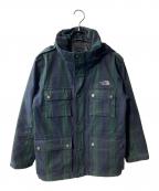 THE NORTH FACEザ ノース フェイス）の古着「中綿チェックジャケット」｜グリーン