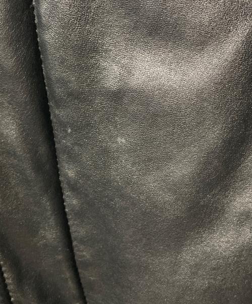 USED（ユーズド）USED (ユーズド) レザーフライトジャケット ブラック サイズ:Mの古着・服飾アイテム
