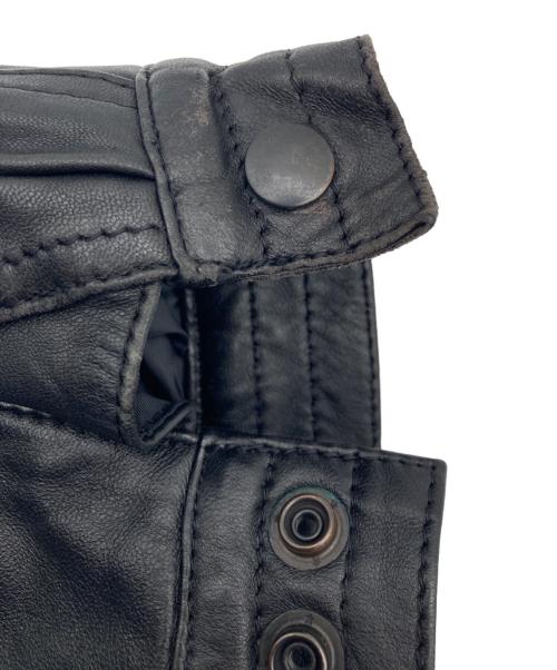 USED（ユーズド）USED (ユーズド) レザーフライトジャケット ブラック サイズ:Mの古着・服飾アイテム