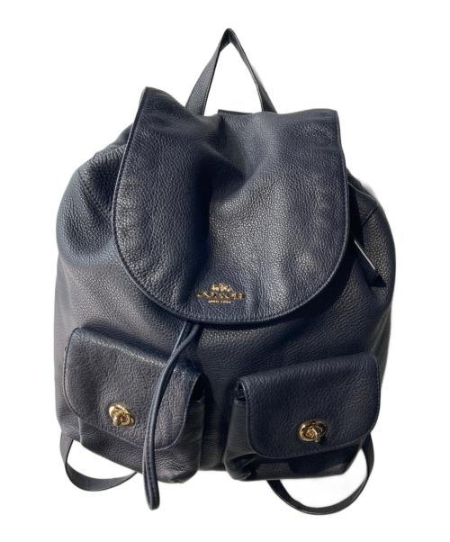 COACH（コーチ）COACH (コーチ) BILLIE BACKPACK リュック ネイビーの古着・服飾アイテム