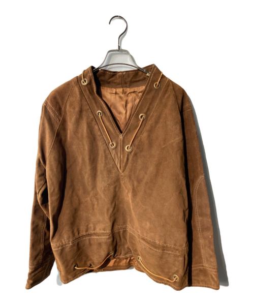 USED（ユーズド）USED (ユーズド) 編み上げプルオーバー ブラウン サイズ:ｻｲｽﾞ不明の古着・服飾アイテム