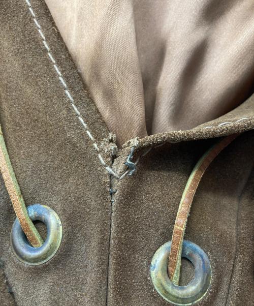 USED（ユーズド）USED (ユーズド) 編み上げプルオーバー ブラウン サイズ:ｻｲｽﾞ不明の古着・服飾アイテム