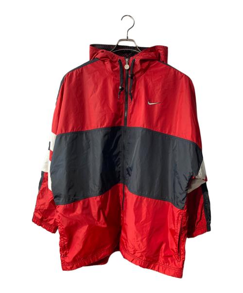NIKE（ナイキ）NIKE (ナイキ) USAロゴナイロンジャケット レッド サイズ:Ｌの古着・服飾アイテム