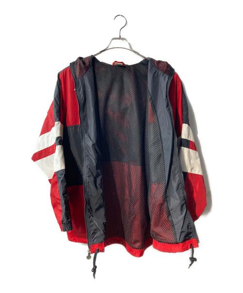NIKE（ナイキ）NIKE (ナイキ) USAロゴナイロンジャケット レッド サイズ:Ｌの古着・服飾アイテム