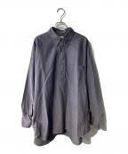 Graphpaperグラフペーパー）の古着「Oxford L/S Oversized B.D Pullover Shirt プルオーバーシャツ」｜グレー